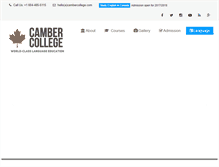 Tablet Screenshot of cambercollege.com